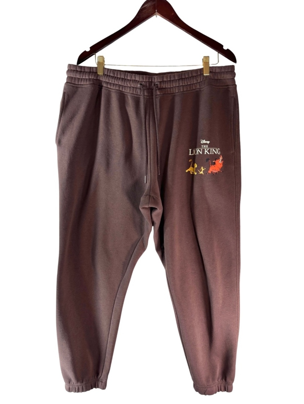 Disney Lion King Brown Jogger Sweatpants Primark Men’s XLk